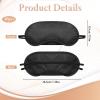 10 Pack Sleep Mask Eye Mask Blindfold, Soft Sleeping Masks with Nose Pad and Adjustable Strap, Comfortable Light Blocking Eye Covers for Sleeping, Travel, Party Games, Adults, Kids, Men Women view 2