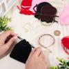 FASHEWELRY 24Pcs Velvet Jewelry Bags Drawstring Packing Gift Bags 3.5x2.8 Inch Mixed Color Rectangle and Gourd Small Jewelry Pouches for Wedding Party Favor Bracelets Necklaces Gifts Storage view 2