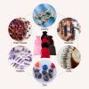 FASHEWELRY 24Pcs Velvet Jewelry Bags Drawstring Packing Gift Bags 3.5x2.8 Inch Mixed Color Rectangle and Gourd Small Jewelry Pouches for Wedding Party Favor Bracelets Necklaces Gifts Storage view 4