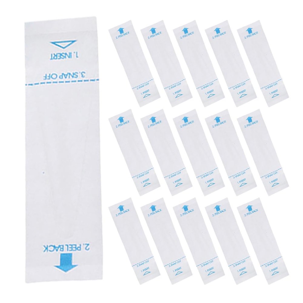 Abaodam Disposable Digital Protective Covers Sleeves 100pcs White Sanitary Probe Protectors for Pet Rectal and Oral Use Health Monitor