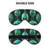 Aliens Eyes Sleep Mask Adjustable Strap Sleeping Eye Mask Light Blocking Blindfold Eye Sleep Shade Cover Bedtime Blackout Eyeshade for Yoga Nap Travel view 2