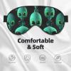 Aliens Eyes Sleep Mask Adjustable Strap Sleeping Eye Mask Light Blocking Blindfold Eye Sleep Shade Cover Bedtime Blackout Eyeshade for Yoga Nap Travel view 3