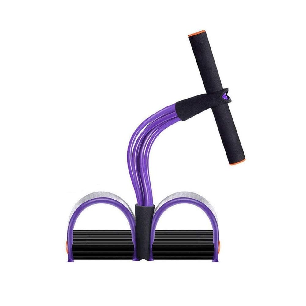 AFPSDLFJDLS Foot Pedal Elastic Pull Rope Multifunction Tension with Handle Fitness Equipment for Abdomen Waist Arm Leg Stretching Slimming Training