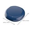 Mipcase Food-Grade Silicone Pill Organizer Box, Portable 4-Compartment Medicine Container, Semi- Blue Small Case for Travel and Daily Medication Storage view 2