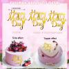 10 PCS Gold Happy Mothers Day Cake Toppers Mirror Side Cake Toppers DIY Acrylic Cake Inserts Celebration Mom's Birthday Party Event Cupcake Decorations view 2