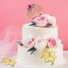 10 PCS Gold Happy Mothers Day Cake Toppers Mirror Side Cake Toppers DIY Acrylic Cake Inserts Celebration Mom's Birthday Party Event Cupcake Decorations view 4