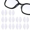 10 Pairs Eyeglass Nose Pads for Glasses Anti-Slip Stick On Silicone Cushions Soft Comfortable Replacement Adhesive Nosepads Reduce Pressure Prevent Slipping for Sunglasses Reading Glass Plastic Frames