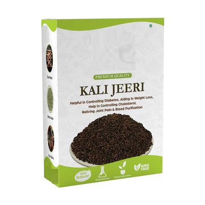FO Natural Kaali Jeeri - Kadwa Jeeri - Kali jiri- Black Jeera - Kali Jeeri- Kala Jeera - Bitter Cumin (200 Gram)