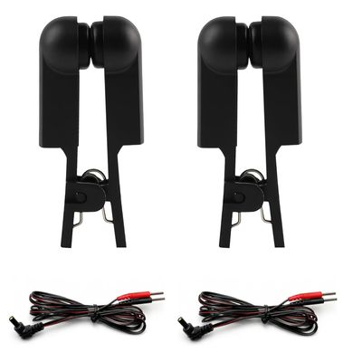 Black Ear Clip Electrodes Suitable for TENS 7000 and Similar Devices -1 Pair and 2 Wires Digital Unit Accessories