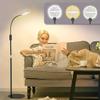 10X 30X Round Floor Magnifying Glass with Light and Stand,48W LED Flexible Magnifying Lamp with 3 Color Modes, 2-in-1 Lighted Hands Free Magnifiers for Close Work, Sewing,Crafts,Manicuring and Reading view 4