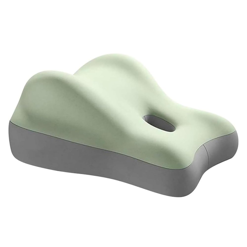 Myyixilau Multifunctional Reclining Pillow, Memory Foam Sleeping Pillow with Leg and Hip Support, Pressure Relief Cushion for Bedside (Apple Green)