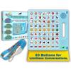 8 Languages AAC Device for Autism, 63 Buttons, Communication Board for None Verbal, Stroke Survivors Speech Support, TBI, Talking aid Tool for Delayed Speech terapy, Ajustable Lanyard. view 1