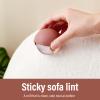 LICAEVEY Portable Reusable Lint Roller Ball - Washable Pet Hair Remover for Travel, Clothes, Sofa, Removes Dog Cat Hair & Lint (Bean Paste Red Gold) view 3