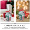 Abaodam Candy House Cookie Boxes 10pcs Set Emerald Paper Candy Bags Christmas Party Boxes Holiday Treat Containers without Ribbon view 4