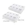 Abaodam 8-Compartment Weekly Pill Organizer 2pcs Detachable Plastic Medicine Storage Box Pp Material Portable Vitamin Dispenser for Daily and Travel Use view 2