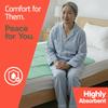 Washable Underpads Extra Large 34"x52" (Pack of 1) Reusable Waterproof Bed Pads for Adults & Seniors, Extra Heavy Absorbency Incontinence & Bedwetting Pads, Soft, Green. view 3
