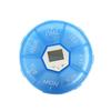 FRCOLOR 7-Compartment Pill Organizer Box with Electronic Alarm Reminder, Portable Weekly Medicine Dispenser for Patients, Travel-Friendly Blue Medication Case with Scheduled Notification view 1