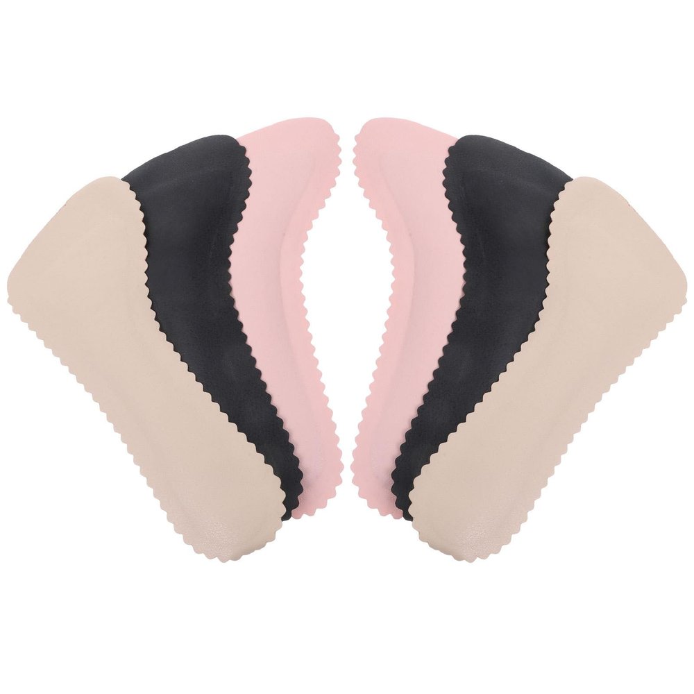 SUPVOX 3 Pairs Self-Adhesive Anti-Skid High Heel Pads, Wear-Resistant Compact Foot Cushions for Women, Breathable Sweat-Absorbing Inserts for Warm-Season High Heels, Portable Shoe Support