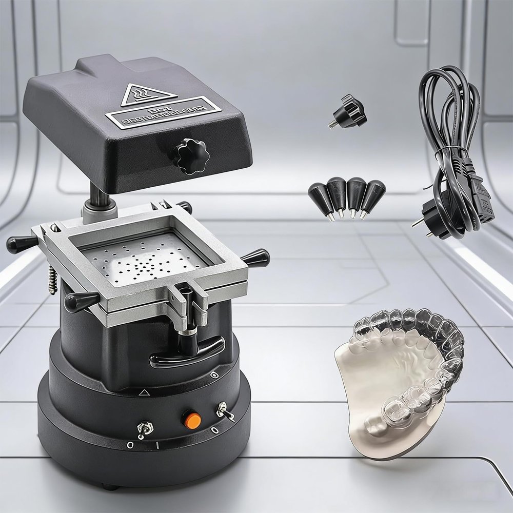1200W Automatic Vacuum Forming Machine for Dental Lab | Orthodontic Thermoforming & Molding Equipment to Make Retainers, Aligners & Splints