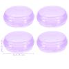Abaodam Portable Pill Organizer Case 6pcs Set, Sealed Vitamin Storage Box for Daily Medication, Small Travel Medicine Container for 3 Times A Day Dosage, Purple view 2