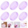 Abaodam Portable Pill Organizer Case 6pcs Set, Sealed Vitamin Storage Box for Daily Medication, Small Travel Medicine Container for 3 Times A Day Dosage, Purple view 4