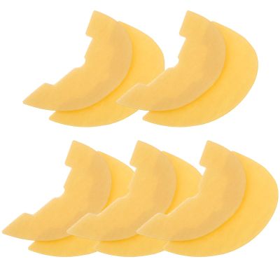 GLEAVI 5 Pairs Rubber Shoe Heel Repair Pads Non-Slip Shoe Sole Protectors Self-Adhesive Sturdy Heel Cushions for Sneaker Size 38-39