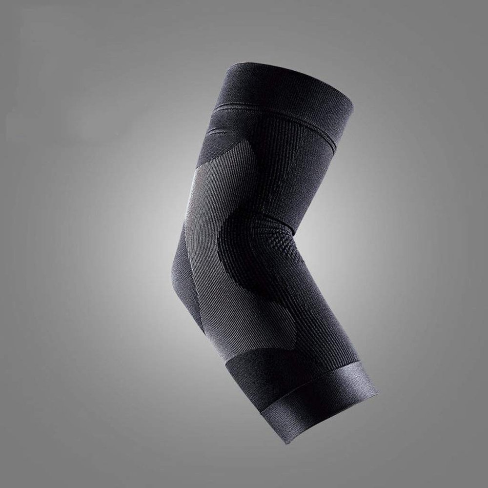 HIONJIN 1PC Tennis Basketball Bandage Elbow Support Sleeve Weightlifting Running Golf Compression Pad Brace Reduce Pain(M)