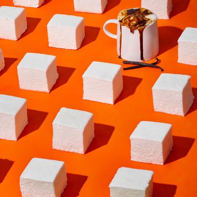 The Marshmallow Shop Classic Vanilla Gourmet Marshmallows (6 Count) Handcrafted Vanilla Marshmallows, Artisanal Candy for Smores & Hot Chocolate