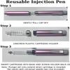 V2 Reusable Research Peptide Pen Injector (Black) (1 3ml/cc Cart included) view 4