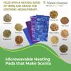Nature Creation Herbal Microwavable Basic Heating Pad Blue Marble Trio Bundle view 4