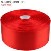 SJRIRG 1-1/2 Inch Red Satin Ribbon 50 Yards Single Face Polyester view 3