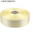 SJRIRG 1 Inch Wide Ivory Satin Ribbon 50 Yards Single Face Polyester view 3