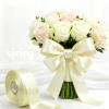 SJRIRG 1 Inch Wide Ivory Satin Ribbon 50 Yards Single Face Polyester view 4