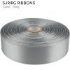 Sjrirg Grey 1 Inch Satin Ribbon 50 Yards Single Face Polyester for Gift Wrapping Wedding Decorations Christmas Crafts Hair Bows view 3