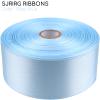 1-1/2 Inch Baby Blue Satin Ribbon 50 Yards Single Face Polyester view 3