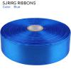 SJRIRG 1 Inch Blue Satin Ribbon 50 Yards Single Face Polyester view 3