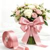 SJRIRG 1 Inch Rose Gold Satin Ribbon 50 Yards Single Face Polyester view 4
