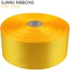SJRIRG 1-1/2 Inch Yellow Satin Ribbon 50 Yards Single Face Polyester view 3