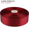 Sjrirg Burgundy 1 Inch Satin Ribbon 50 Yards Single Face Polyester for Gift Wrapping Wedding Decorations Christmas Crafts Hair Bows view 3