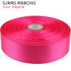 Sjrirg Magenta 1 Inch Satin Ribbon 50 Yards Single Face Polyester for Gift Wrapping Wedding Decorations Christmas Crafts Hair Bows view 3