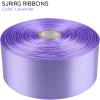 SJRIRG 1-1/2 Inch Light Purple Satin Ribbon 50 Yards Single Face Polyester view 3