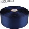 1-1/2 Inch Navy Satin Ribbon 50 Yards Single Face Polyester view 3