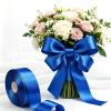 SJRIRG 1-1/2 Inch Blue Satin Ribbon 50 Yards Single Face Polyester view 4