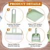 uxcell Mini Dustpan and Brush Set, Small Broom and Dustpan Set for Home Office Tabletops Sofas Keyboards Cleaning, Green view 3