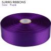 SJRIRG 1 Inch Purple Satin Ribbon 50 Yards Single Face Polyester view 3