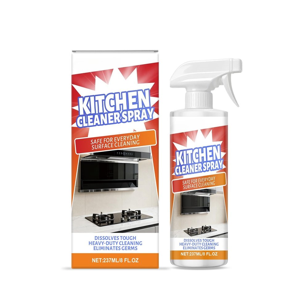 Kitchen Cleaner Spray Fast Range Hood & Stove Degreaser Cleaner Spray for Sweepup Oven Racks, BBQ Grills Stove Oven Cleaner Spray Kitchen