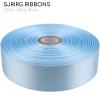 SJRIRG 1 Inch Baby Blue Satin Ribbon 50 Yards Single Face Polyester view 3