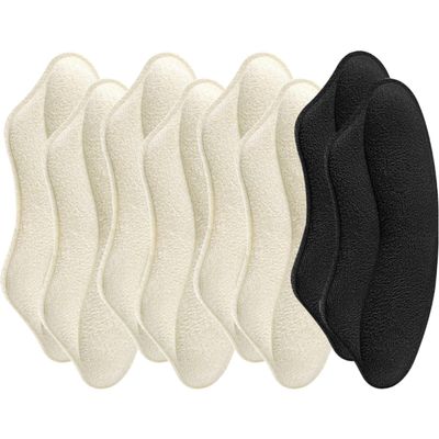 CATIEBYE Professional Self-Adhesive Heel Cushions 4 Pairs Shoe Accessory Anti-Friction Pads for High Heels Comfortable Invisible Half Size Inserts for Daily and Outdoor Foot Care