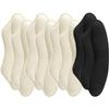 CATIEBYE Professional Self-Adhesive Heel Cushions 4 Pairs Shoe Accessory Anti-Friction Pads for High Heels Comfortable Invisible Half Size Inserts for Daily and Outdoor Foot Care view 1