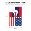 Kitchen Towels Laos Lao and American Flag USA Jigsaw 26x16 Inches Premium Waffle Ultra Soft Absorbent Quick Drying Decorative Dish Towels for Kitchen & Multi-Use view 2
